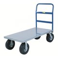 Little Giant Cushion-Load Platform Trucks, 9" Pneumatic, 1200 lbs Cap, 24" x 48" NBB24489P